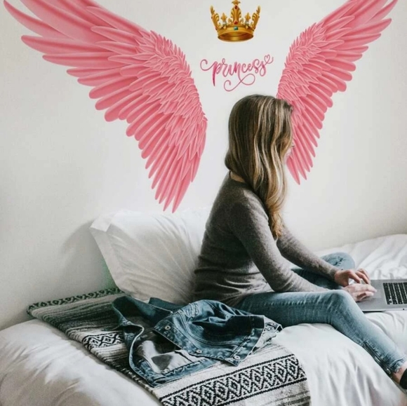 Angel wings wall decal